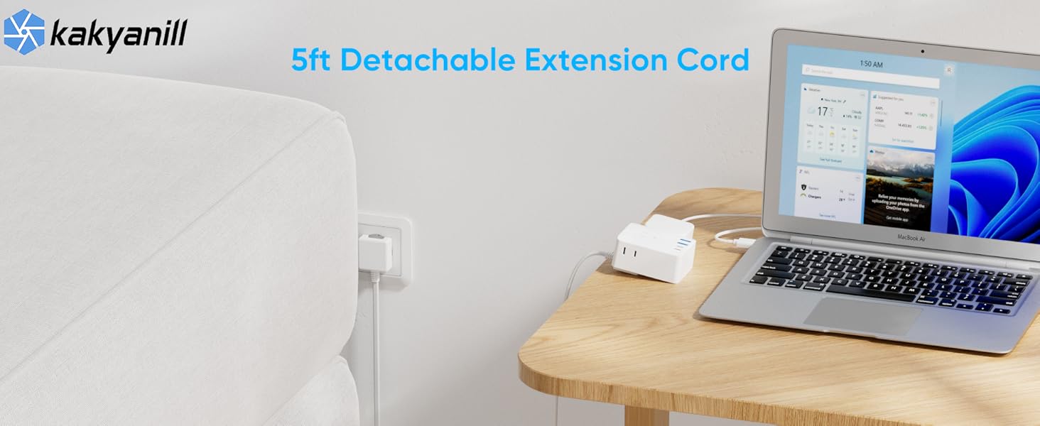 Detachable extension cord