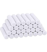 50PCS White Cylinder Eraser Refills (5x25mm) - Premium Rubber Mechanical Pencil Erasers for Sketc...