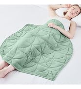 Weighted Lap Blanket 7 lbs for Adults, Luxury Soft Small Weighted Blanket, Compact Portable Weigh...