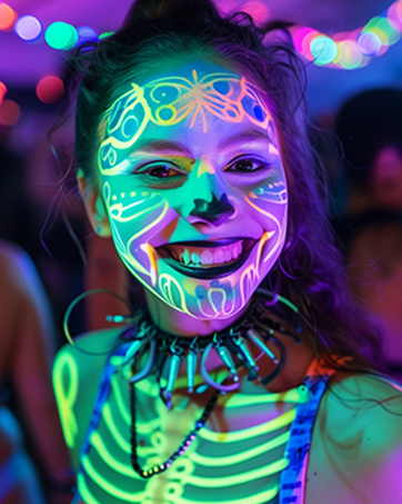 nsxsu Glow in the Dark 10 Colors UV Face Paint Markers