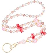 Ornaland Teacher Lanyard Beaded Lanyards for id Badges for Women Nurse Student Office Leisure or ...
