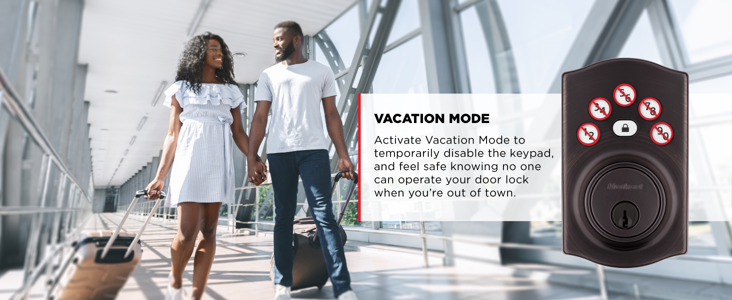 kwikset powerbolt 240 vacation mode disable keypad safe secure security inactive off no operate