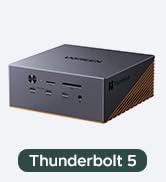 UGREEN Maxidok Thunderbolt 5 Dock Revodok 17 in 1, 120Gbps, M.2 SSD Slot, 3×TBT5, Single 8K/Dual ...