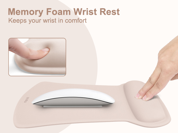 Ergonomic Memory Foam Wrist Rest for Laptop, Computer