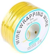 JESSINIE Yellow Electronic Wire DM-30-1000 Wire Wrapping Wire 30 AWG Single Core Wire Circuit Boa...