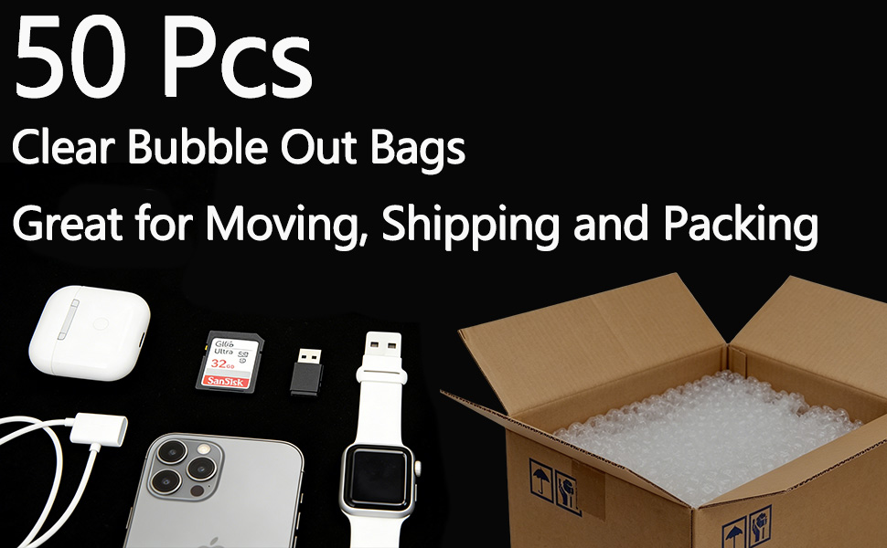 50 Pcs Bubble Pouches Wrap small bag