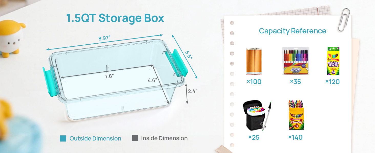 Clear Pencil Box