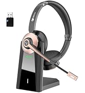 Earbay Wireless Headset, Bluetooth Headset with Microphone Noise Canceling &amp; USB Dongle, Wireless...