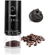 Mongdio Portable Electric Coffee Bean Grinder with 38 Adjustable Settings, Rechargeable Coffee Gr...