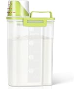 TBMax Rice Storage container 4 Lbs, Small Rice Dispenser with Measuring Cup, Lime Green Cereal Co...