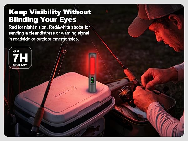 Red Light for Night Vision