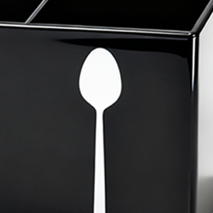 Acrylic Cutlery Storage Organizer Bin