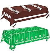 Oigco Football Party Decorations Tablecloth Disposable Plastic Touchdown Table Cover Perfect for ...