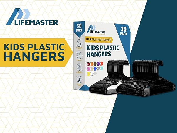  Kids Plastic Clothes Hanger 