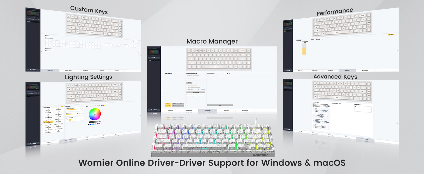 womier wired gaming keyboard