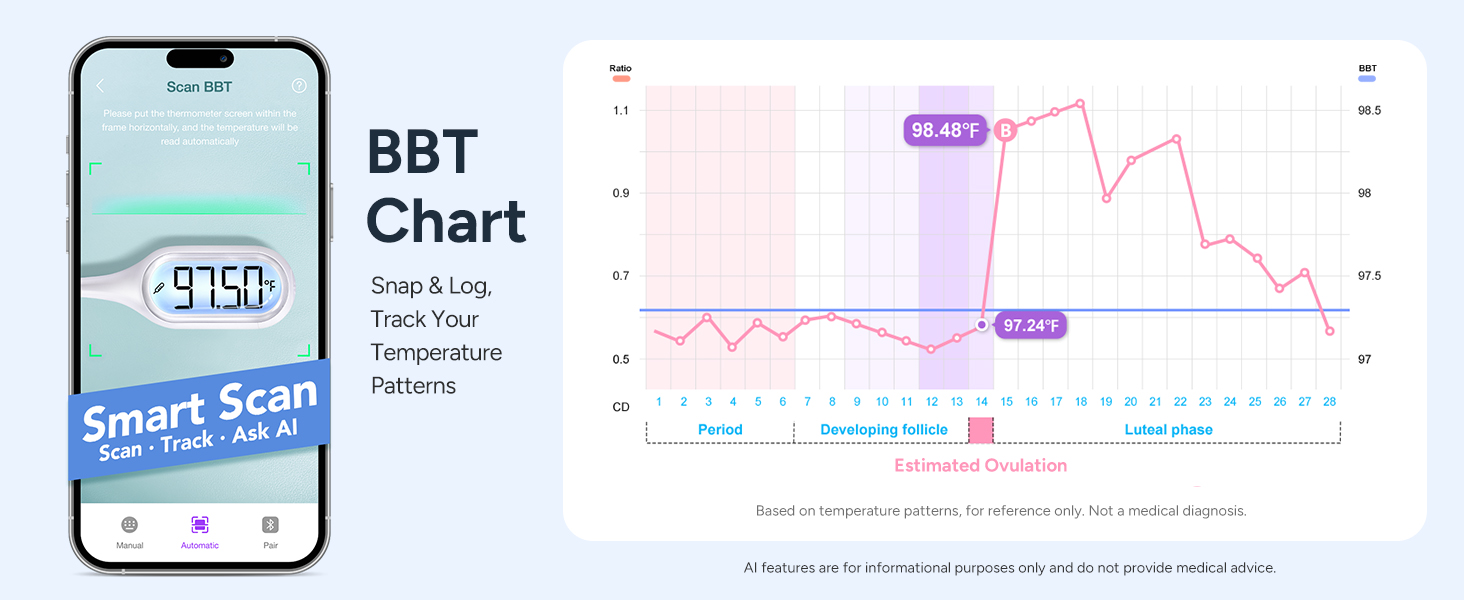 Basal Body Oral Thermometer