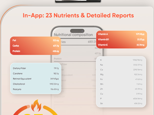 food scale with nutritional calculator