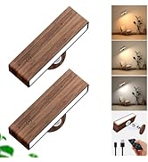 DetarZinLED Battery Operated Wall Sconce Set of Two,Rechargeable Wall Lights with Remote,Wall Lig...