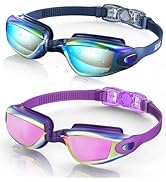 Aegend Swim Goggles, 2 Pack Swimming Goggles No Leaking Adult Men Women Youth