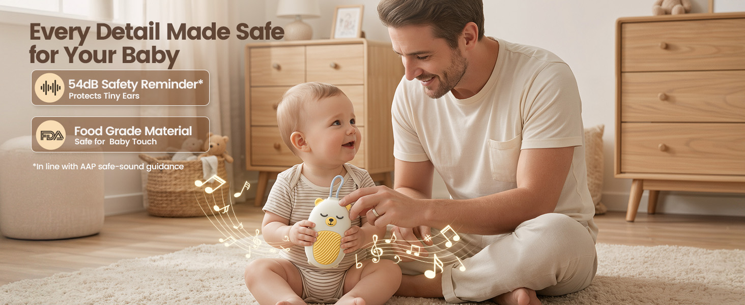 Vaydeer Baby Sound Machine for Sleep, White Noise Machine