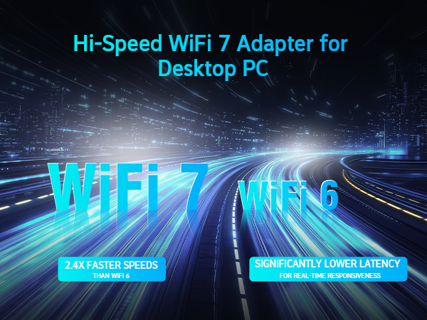 Hi-Speed WiFi 7 Adapter for Desktop PC