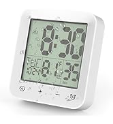 Houkiper Shower Clock Waterproof Bathroom Timer, Digital Shower Timer with Countdown, Suction Cup...