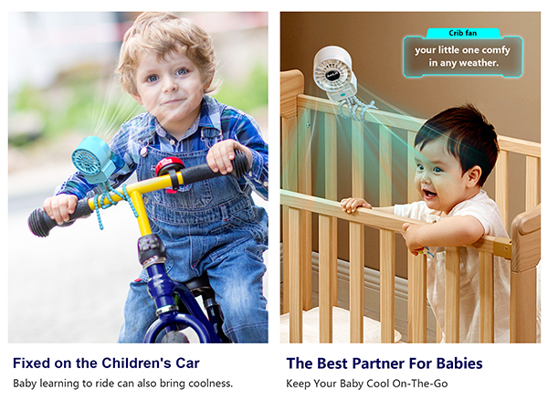 Mini Portable Stroller Fan