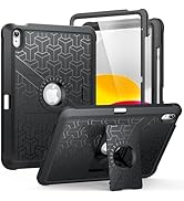 MoKo for iPad 10th Generation Case 2022 10.9 inch with Pencil Holder, Heavy Duty Shockproof Dual ...