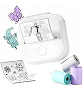 Phomemo T02 Sticker Printer- Mini Printer Sticker Maker, Print Pods Inkless Machine, Bluetooth Th...