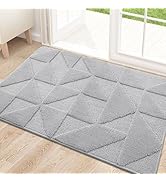 OLANLY Door Mats Indoor, Non-Slip, Absorbent, Dirt Resist, Entrance Washable Mat, Low-Profile Ins...