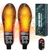 3500mAh Eletric Heated Insoles Foot Warmers with Remote Controller Rechargeable Heated Insole Out...