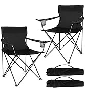 Joyfair Portable Camping Chair, Outdoor Lawn Folding Chairs for Adults, Heavy Duty Large Foldable...