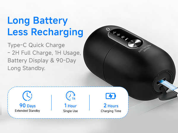 Long Battery Less Recharging