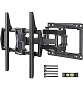 Pipishell Full Motion TV Wall Mount for Most 37-75 inch TVs, Wall Mount Bracket with Dual Articul...