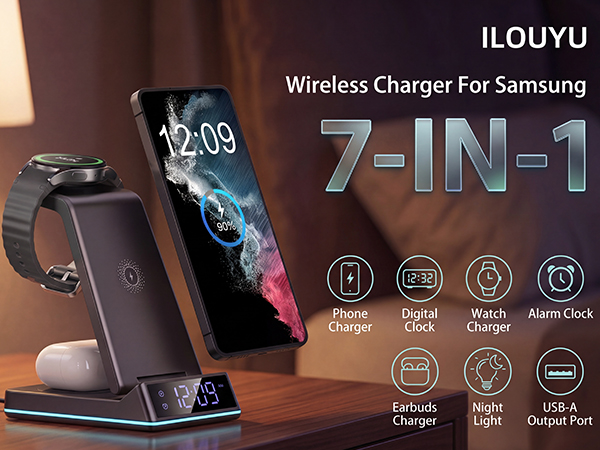 7-IN-1 Wireless Charger For Samsung