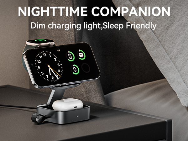 foldable 3 in 1 wireless charging station