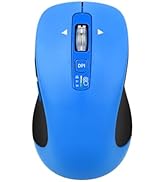 CITLLA Wireless Bluetooth Mouse (USB + BT1 + BT2), Full Size, 4-Way Scrolling, Multi-Device Silen...