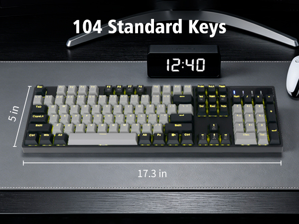 104 keys