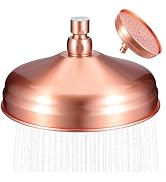 DOITOOL 8 Inch Copper Shower Head Vintage Outdoor Rain Shower Head | High pressure sprayer replac...