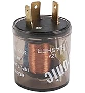 12V 3 Pin Electronic LED Flasher Relay Round Heavy Duty Electronic Turn Signal Light Blinker 3 Pr...