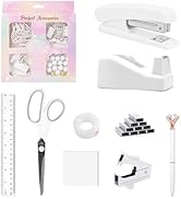 Office Supplies,Desk Accessories,Tape Holder,Stapler,Scissor,Staple Remover,Box of Binder Clips,S...