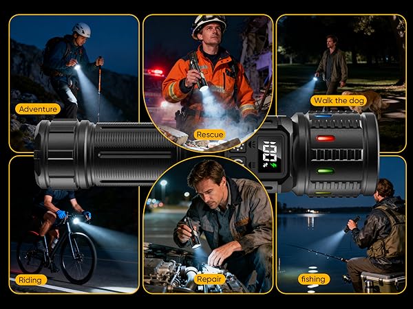 Rechargeable Flashlights High Lumens