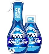 Dawn Powerwash Spray Starter Kit, Platinum Dish Soap, Fresh Scent, 1 Starter Kit + 1 Dawn Powerwa...