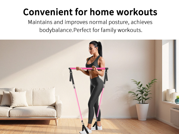 Gym Pilates Resistance Bar,gym equipment,pilates at home equipment,workout sets for women,pilates 