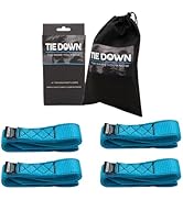 Tie Down 1.5 inch x 17 inch Blue Heavy Duty Ratchet Strap, 4-Pack Kit - 10427 lbs. Breaking Load ...