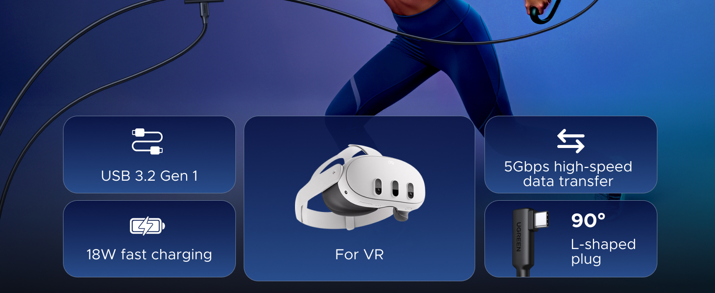 Charging &amp;amp; Data Link USB A to USB C Cable