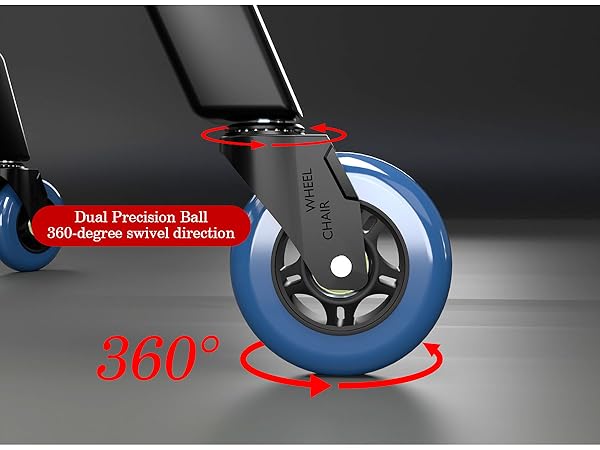 office chair wheels blue