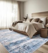 6x9 Area Rug Living Room Rugs - Washable Rug Large Modern Abstract Soft Thin Carpets Indoor Floor...