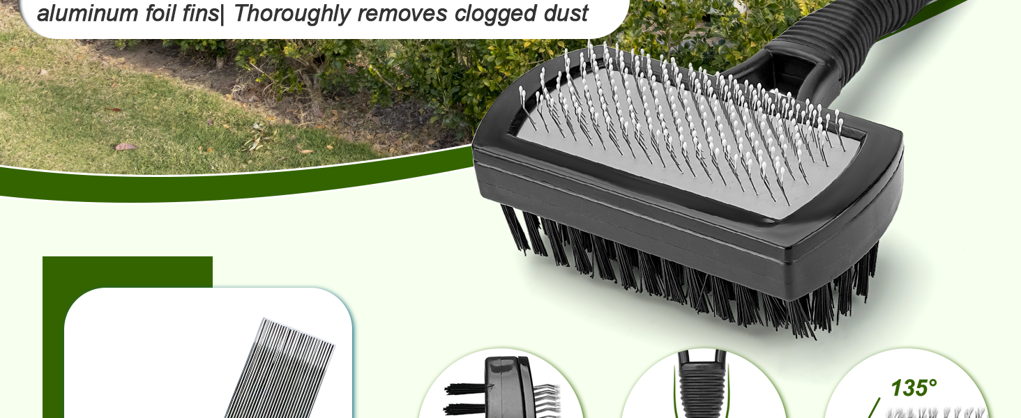 Air Conditioner Coil Cleaning Brush Fin Comb Straightener 2 PCS