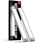 YIGER 2 Packs Under Cabinet Lights, 1500mAh Rechargeable 40 LED White Lighting, Wireless Motion S...